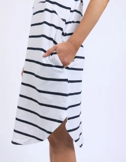 Women Foxwood Bay Stripe Dress - Navy