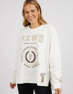Women Foxwood Get There Crew - Vintage White