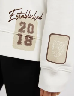 Women Foxwood Get There Crew - Vintage White