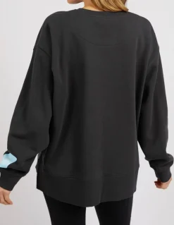 Women Foxwood Get There Crew - Washed Black