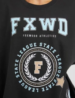 Women Foxwood Get There Crew - Washed Black