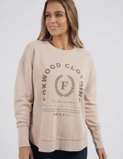 Women Foxwood Medalion Crew - Oatmeal