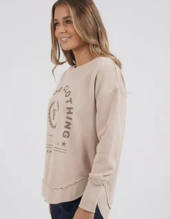 Women Foxwood Medalion Crew - Oatmeal