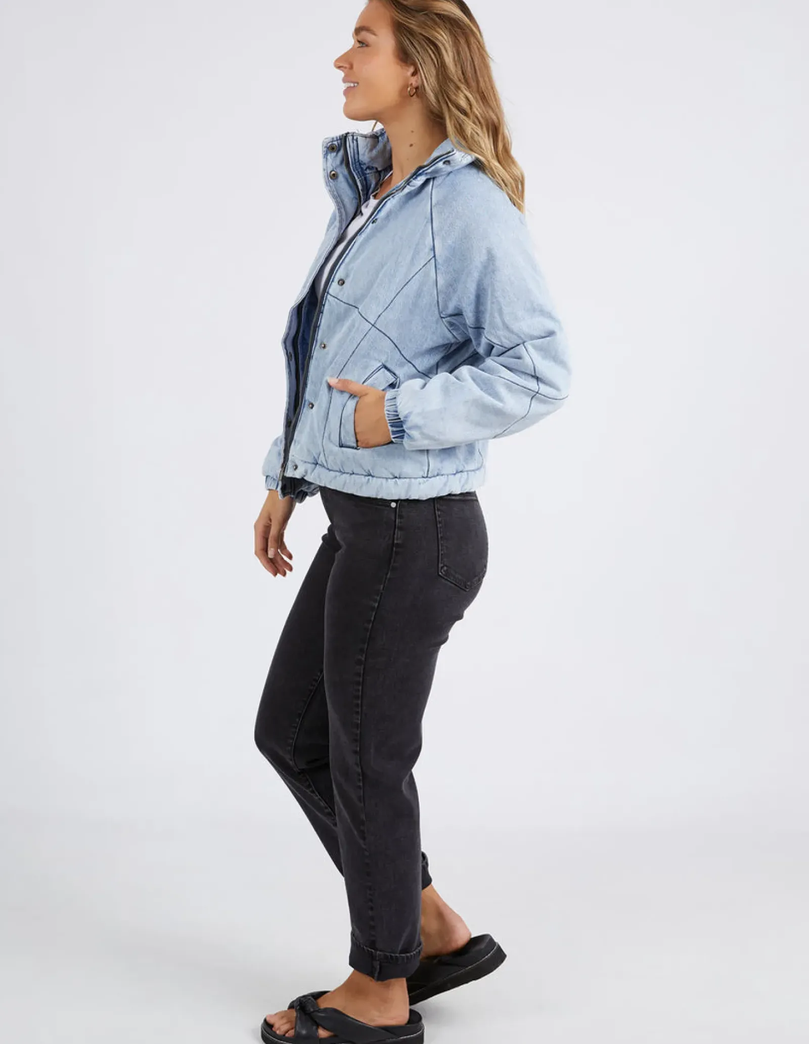 Women Foxwood Rosalee Jacket - Mid Vintage Blue