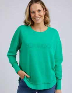 Women Foxwood Simplified Crew - Bright Green