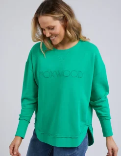 Women Foxwood Simplified Crew - Bright Green
