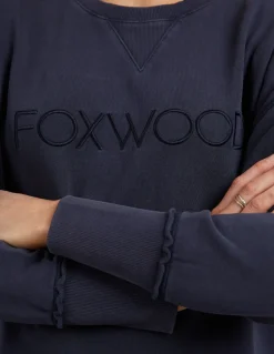 Women Foxwood Simplified Crew- Washed Navy