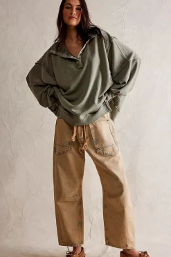 Women Free People Camden Henley - Laurel Oak