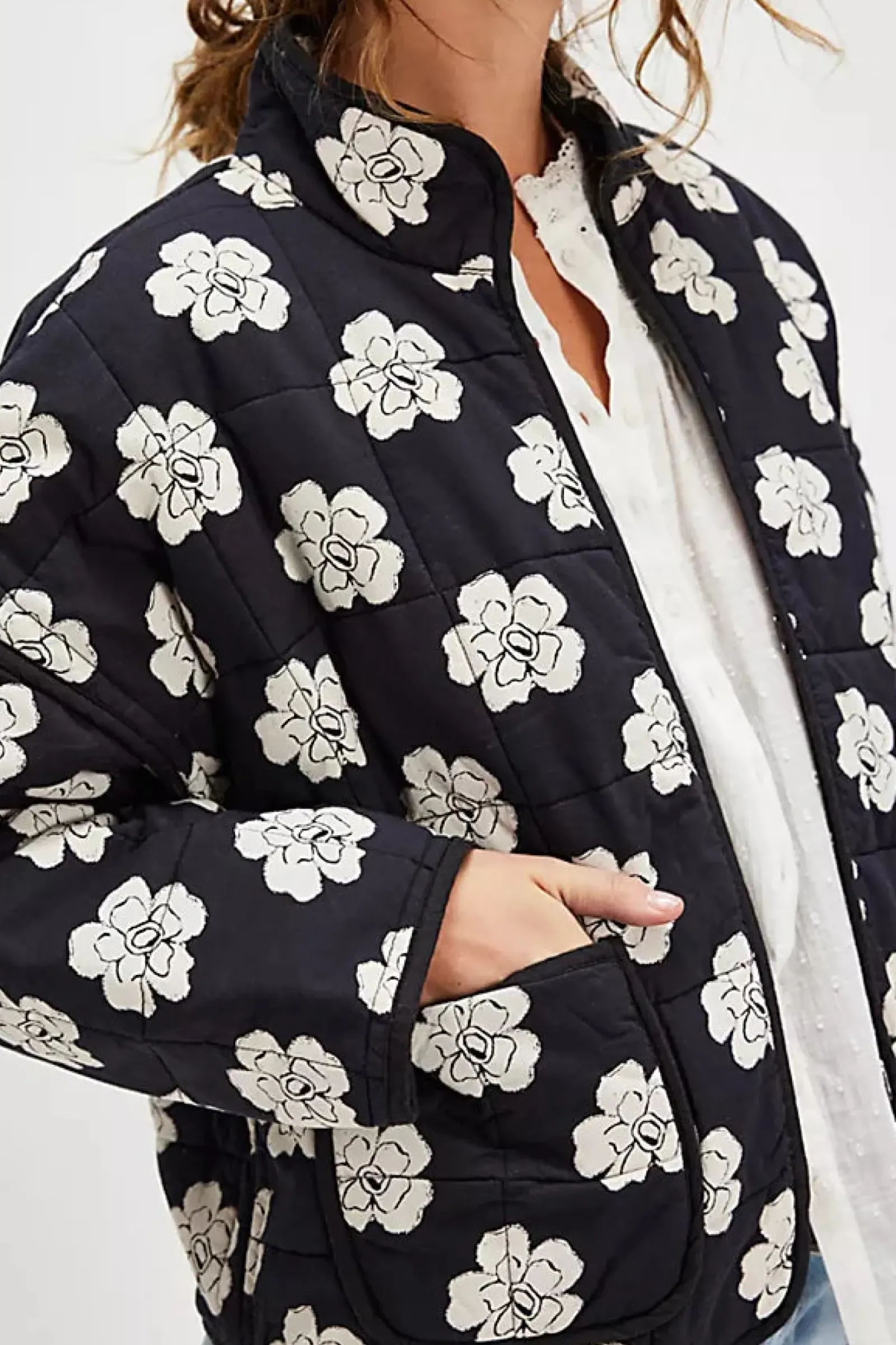 Women Free People Chloe Jacket - Night Blooms