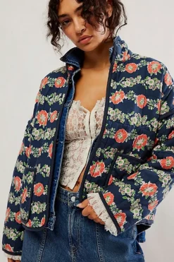 Women Free People Chloe Jacket- Dusk Combo
