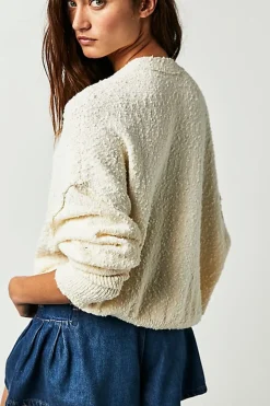 Women Free People Found My Friend Cardi- Cream
