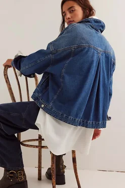 Women Free People Opal Swing Denim Jacket - Got The Blues
