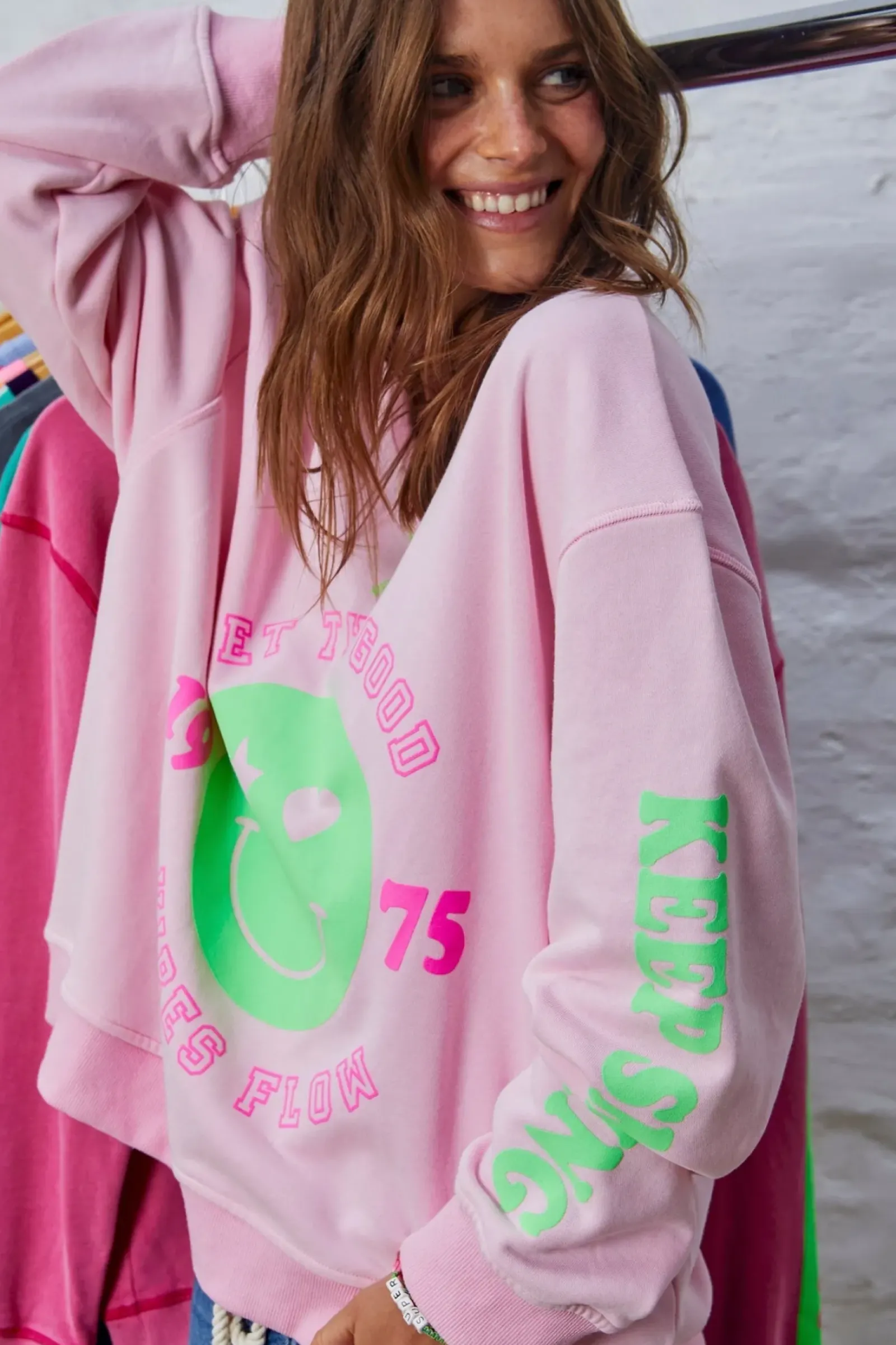 Women Hammill & Co Hammil & Co Happy Sweat - Pink