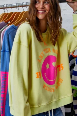 Women Hammill & Co Hammill & Co Happy Sweat - Lemon