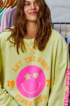 Women Hammill & Co Hammill & Co Happy Sweat - Lemon