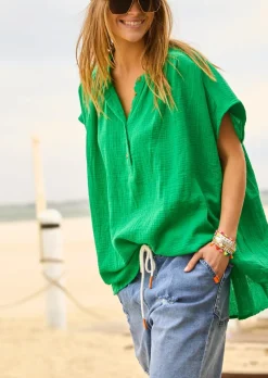 Women Cat Hammill Hammill & Co Island Soul Shirt - Emerald