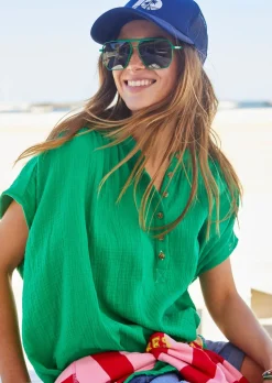 Women Cat Hammill Hammill & Co Island Soul Shirt - Emerald