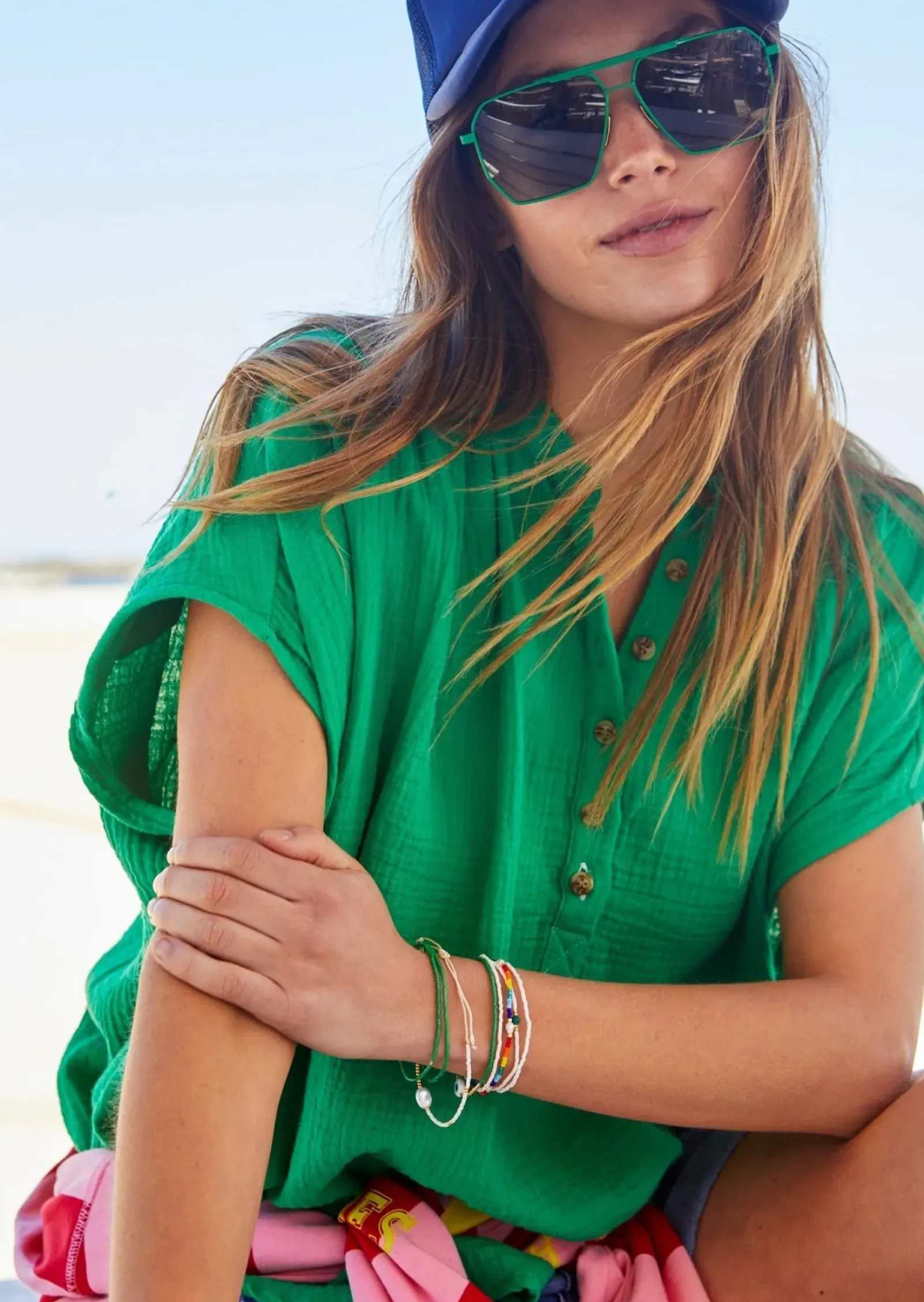 Women Cat Hammill Hammill & Co Island Soul Shirt - Emerald