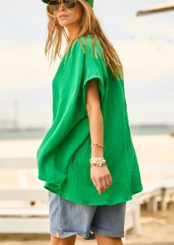 Women Cat Hammill Hammill & Co Island Soul Shirt - Emerald