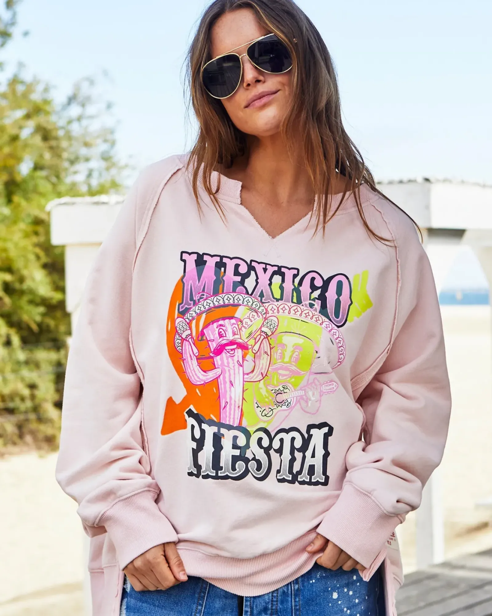 Women Hammill & Co Hammill & Co Vintage Fiesta Sweat - Pink