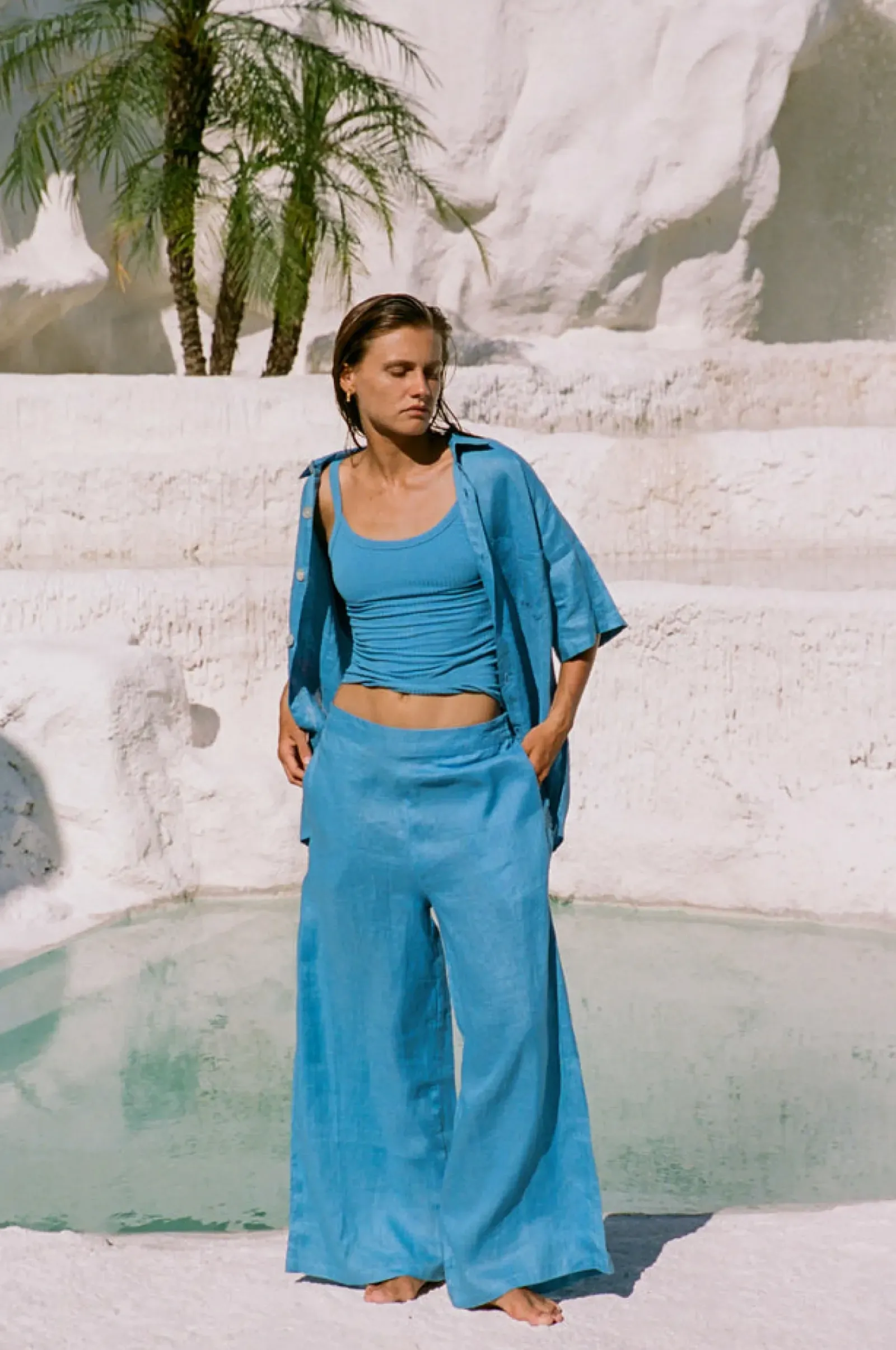 Women Hobo & Hatch Hobo & Hatch Breeze Trouser - Ocean