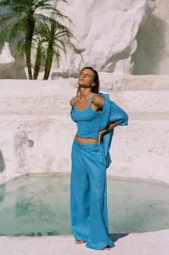 Women Hobo & Hatch Hobo & Hatch Breeze Trouser - Ocean