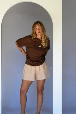 Women Hobo & Hatch Hobo & Hatch Coast Tee - Chocolate