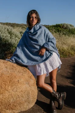 Women Hobo & Hatch Hobo & Hatch Poncho- Denim