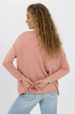 Women Humidity Heidi Knit Top - Rose