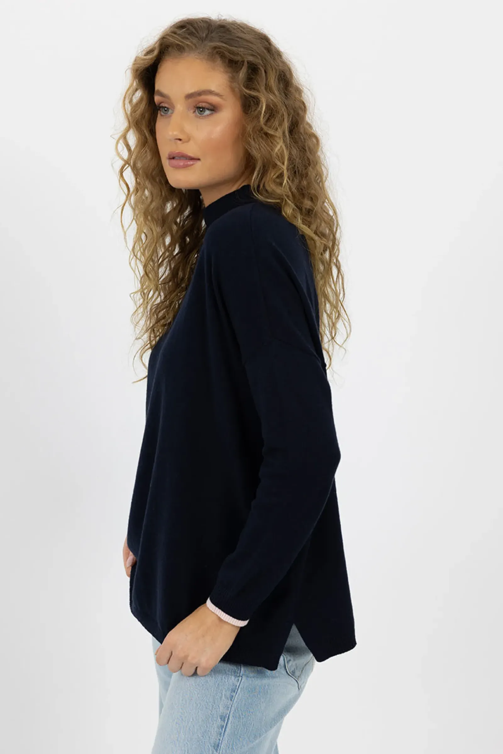 Women Humidity Heidi Knit Top - Navy