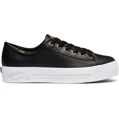 Keds Triple Kick Amp Leather- Black