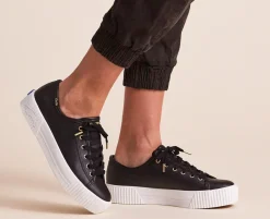Keds Triple Kick Amp Leather- Black