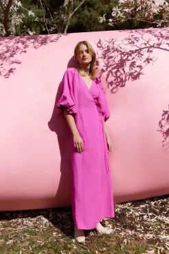 Women Kinney Jenna Dress - Bright Raspberry