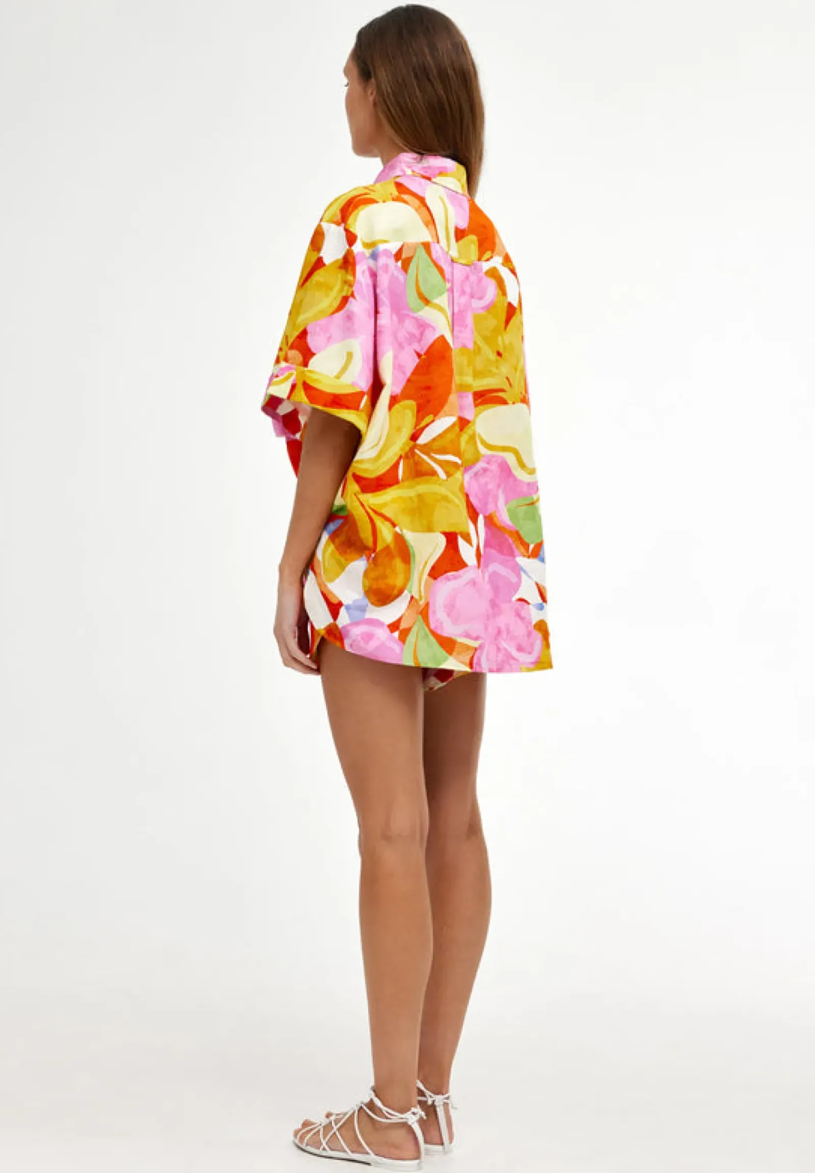 Women Kinney Juniper Shirt - Capri Abstract