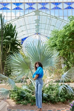 Women Kinney Zoya Shirt - Cobalt