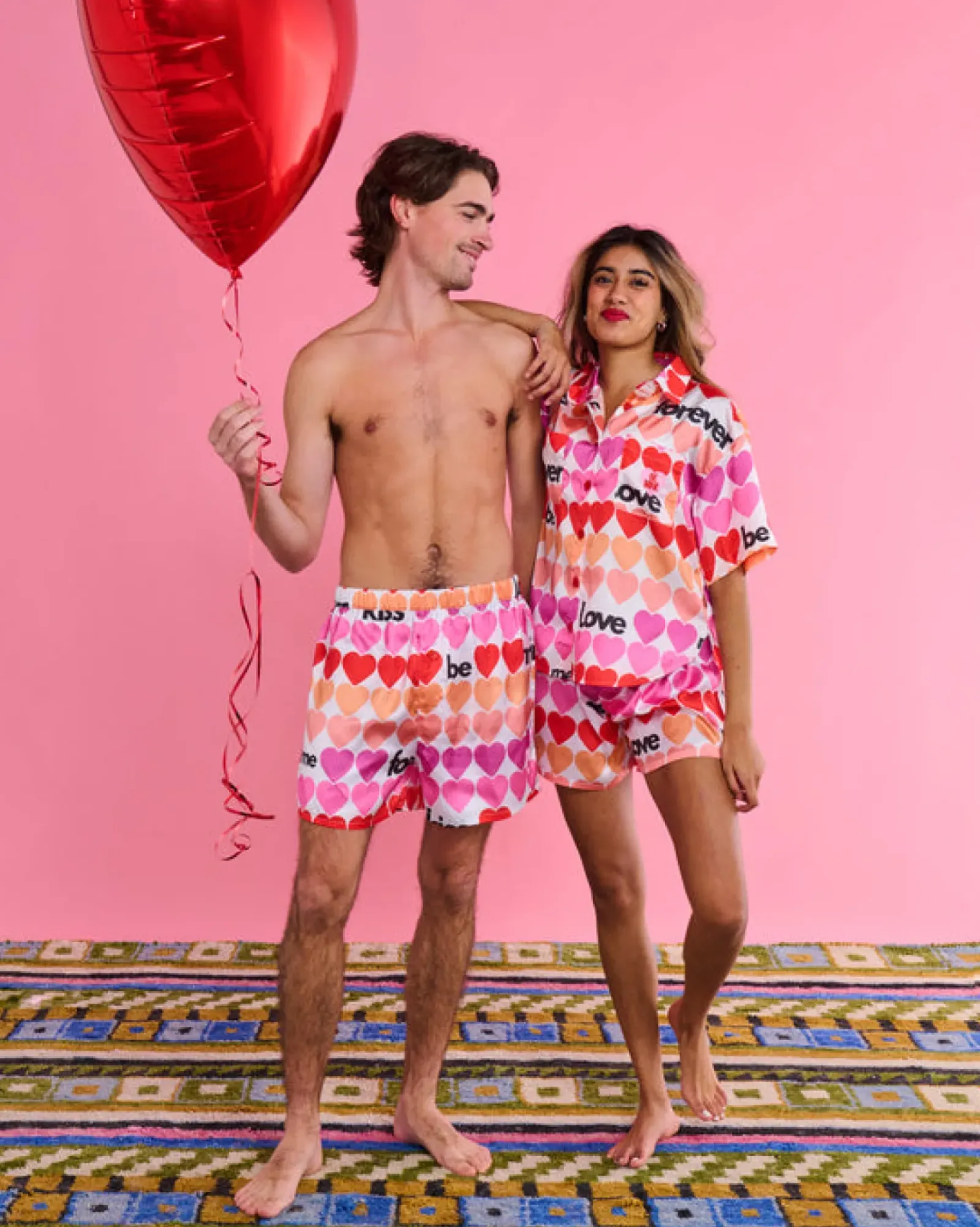 Kip and Co Kip & Co - Forever Satin Short Sleeve Shirt & Short PJ Set