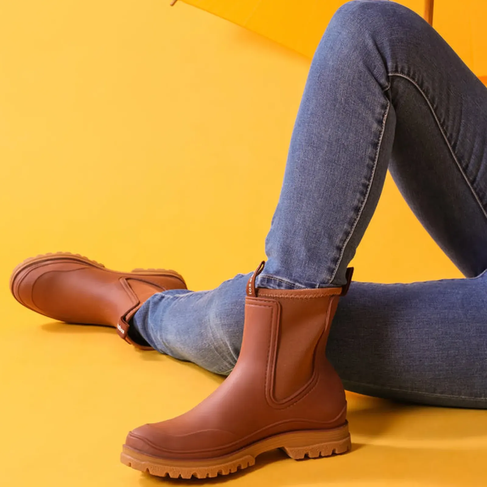 Los Cabos Shoes Los Cabos Amelia Rainboot - Cinnamon