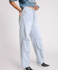 Women One Teaspoon Blue Latte Marley Relaxed Denim Jeans