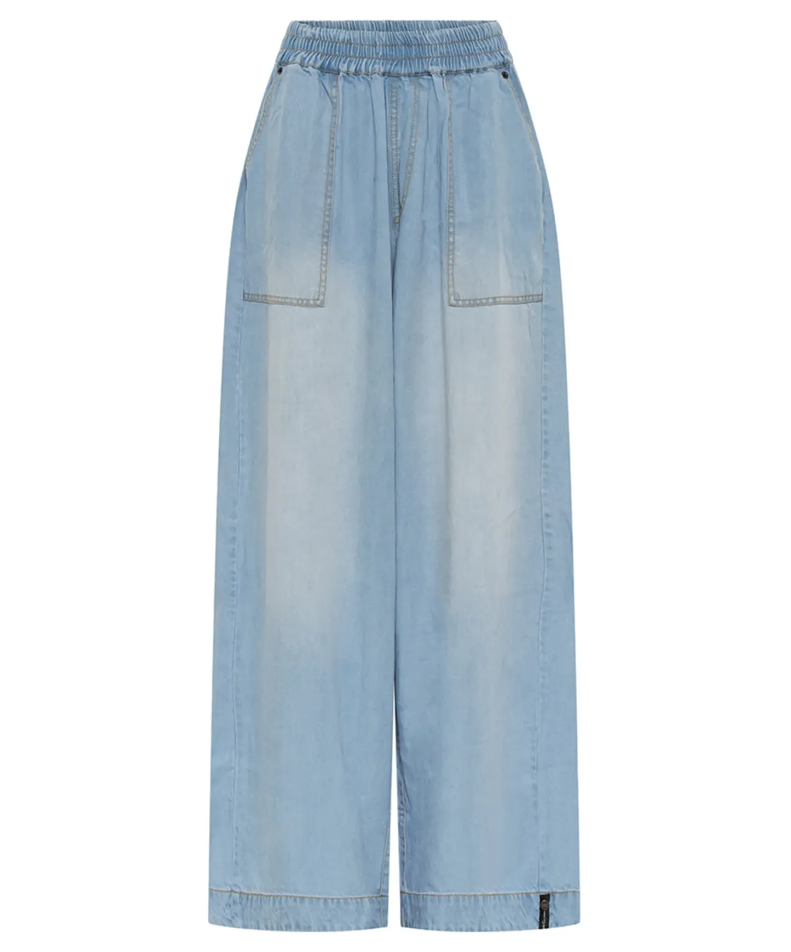 Women One Teaspoon Tencel Parachute Pants - Soft Blue
