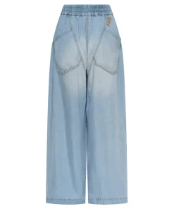 Women One Teaspoon Tencel Parachute Pants - Soft Blue