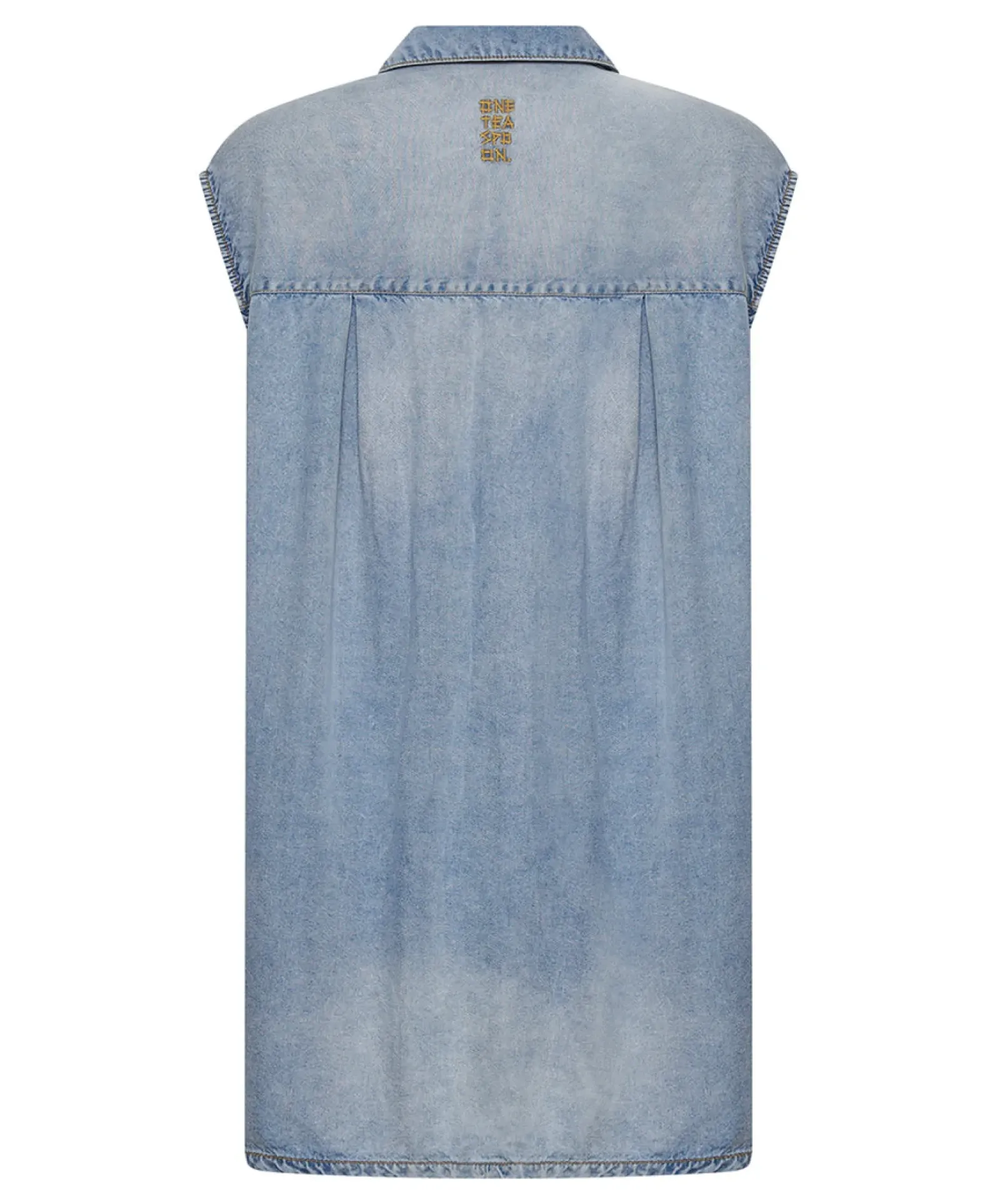 Women One Teaspoon Tencel Shirt Dress - Soft Blue