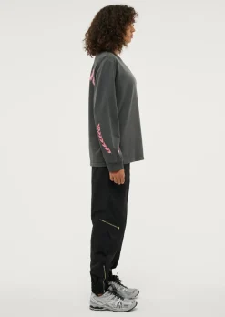 Women P.E Nation Phoenix Long Sleeve Tee - Washed Dark Shadow