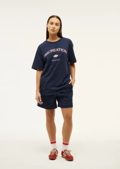 Women P.E Nation Recreation Tee - Dark Navy Blue