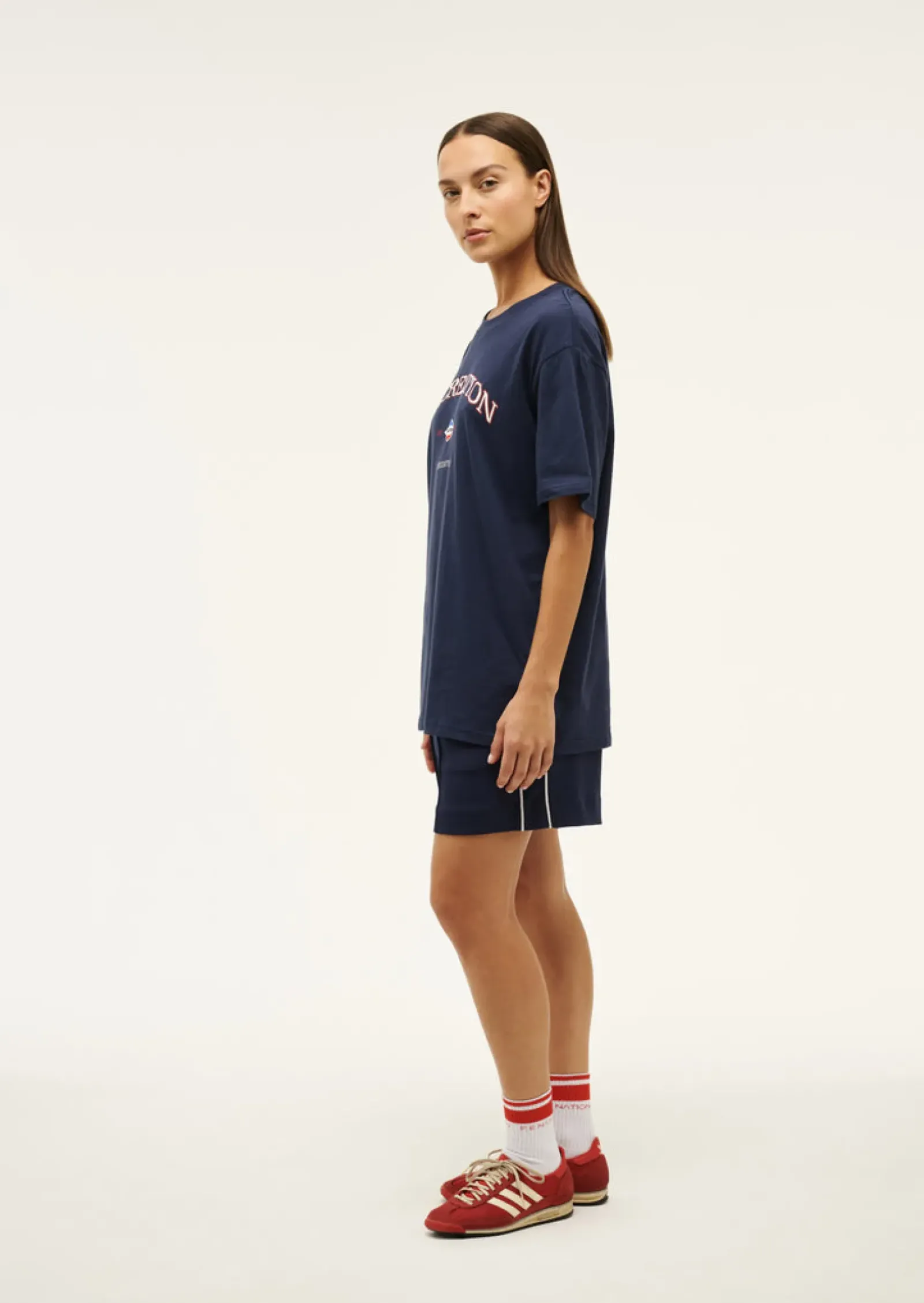 Women P.E Nation Recreation Tee - Dark Navy Blue