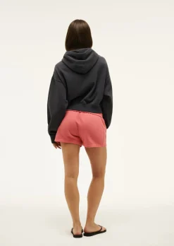 Women P.E Nation Transition Hoodie - Washed Ebony