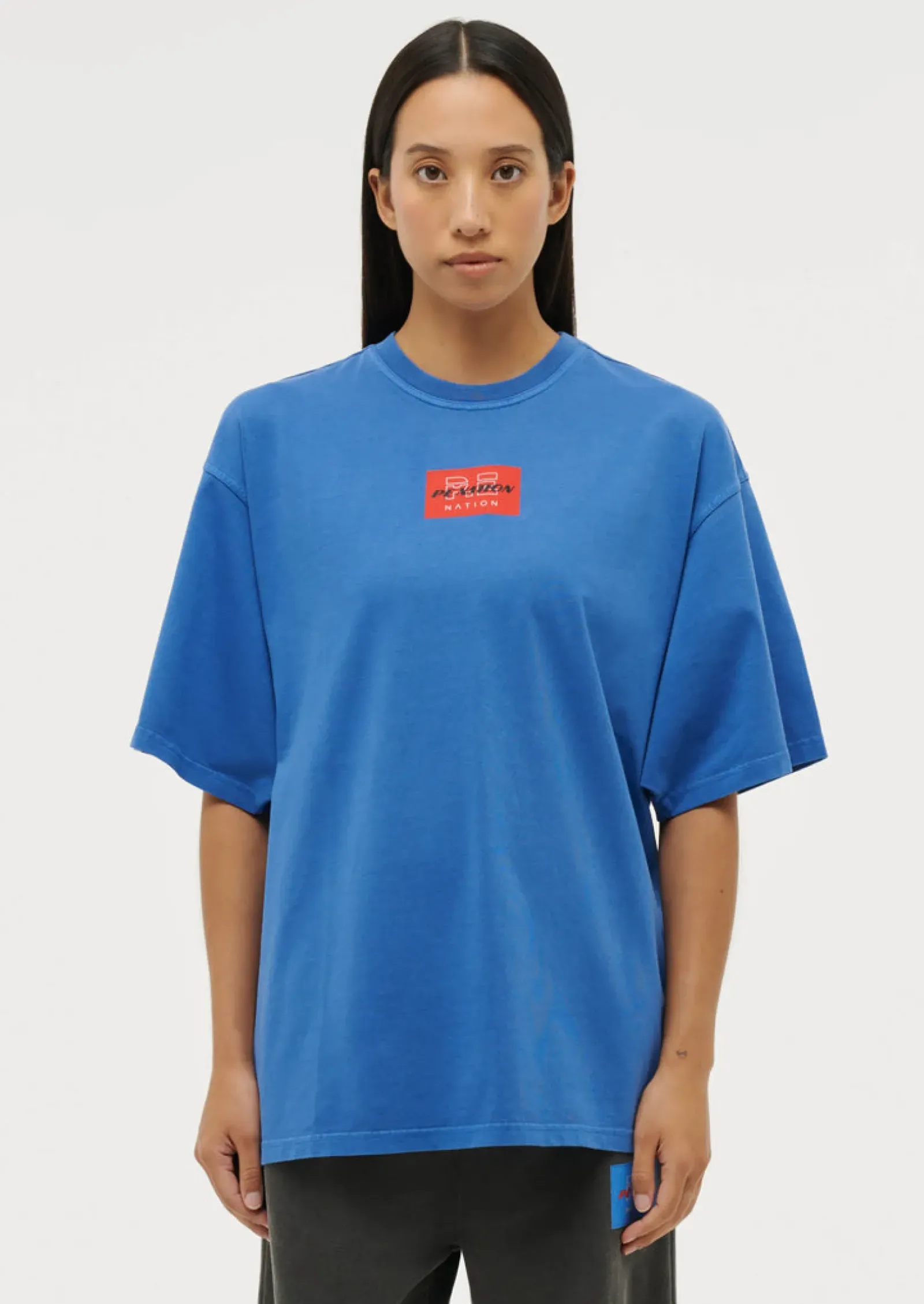 Women P.E Nation Trifecta Tee - Electric Blue
