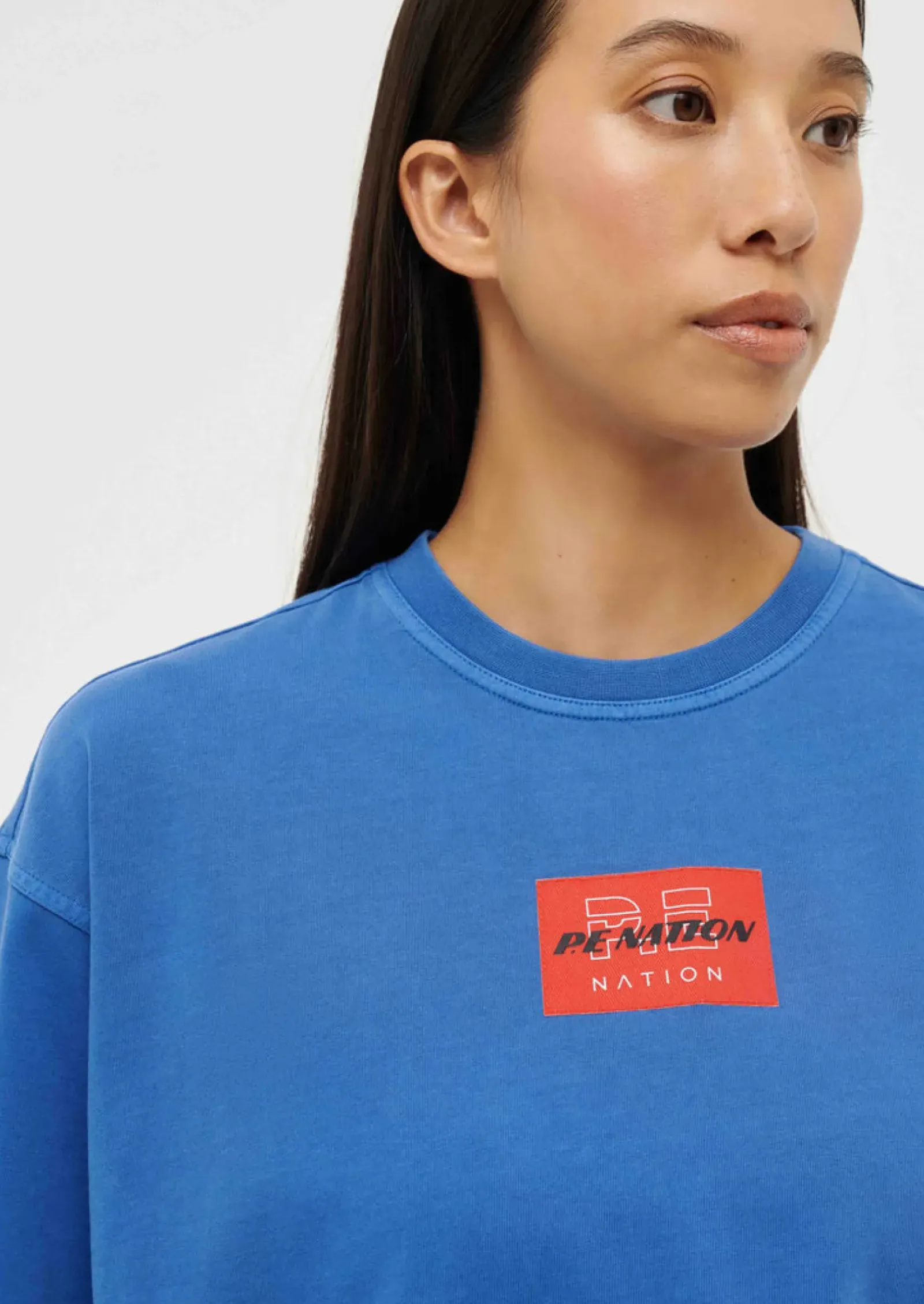 Women P.E Nation Trifecta Tee - Electric Blue