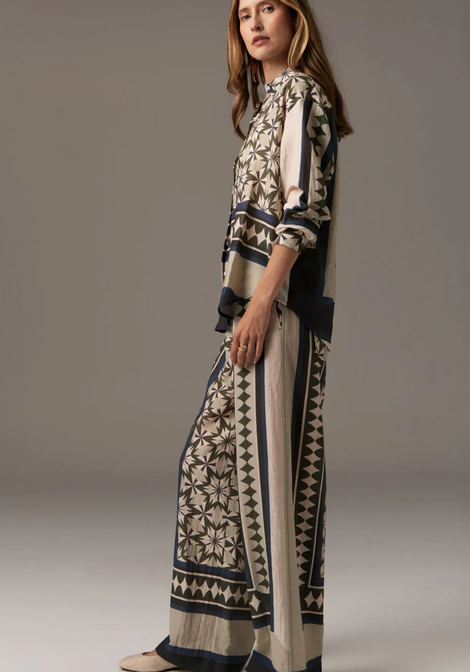 Women Pol Positano Shirt - Positano Print