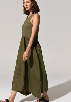Women Pol Toya Tank Dress - Khaki