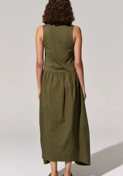 Women Pol Toya Tank Dress - Khaki